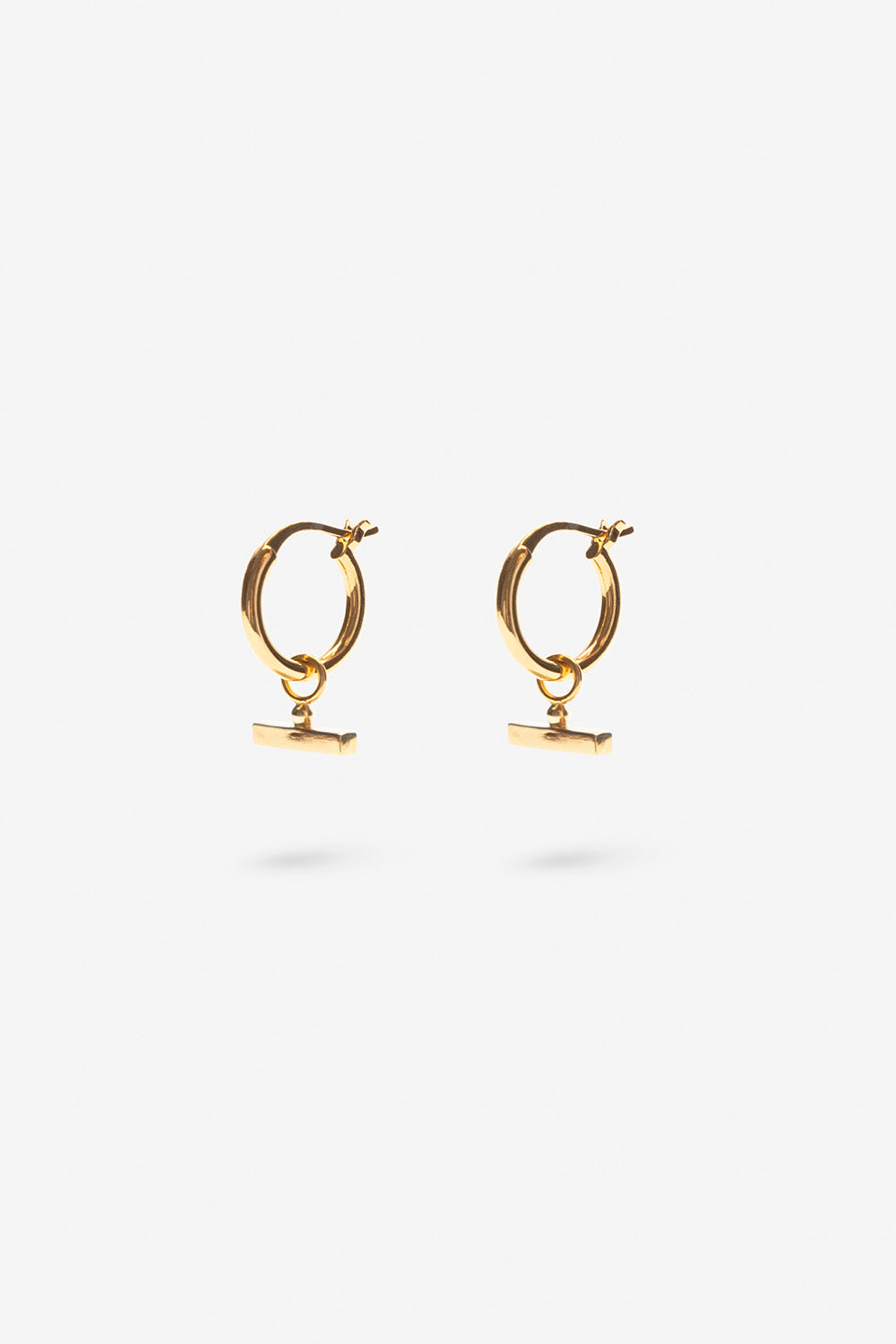 Flash Jewellery Chloe Sleeper Hoop Earrings in 14k Gold Vermeil