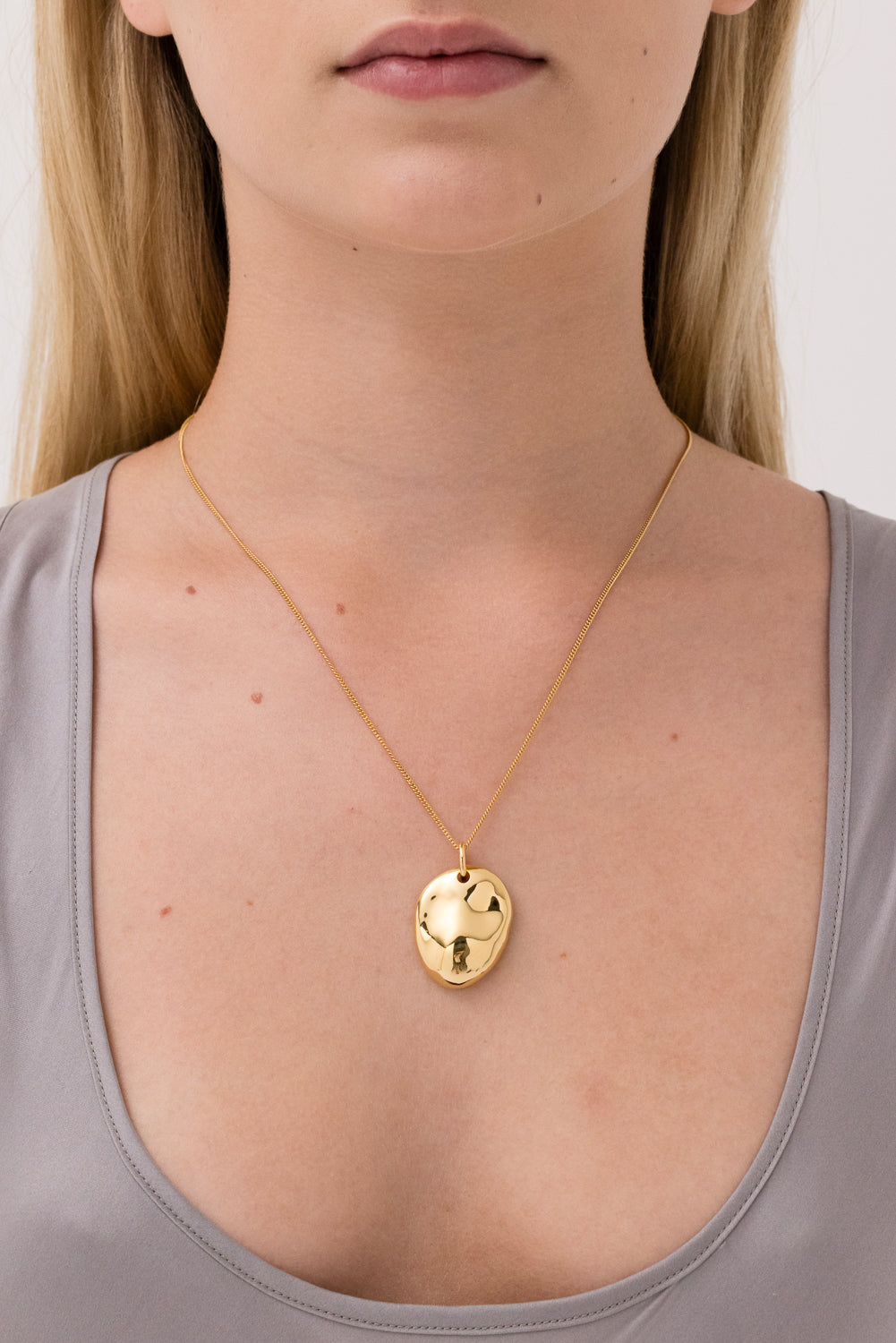 Dylan Dome Chain Necklace - Gold
