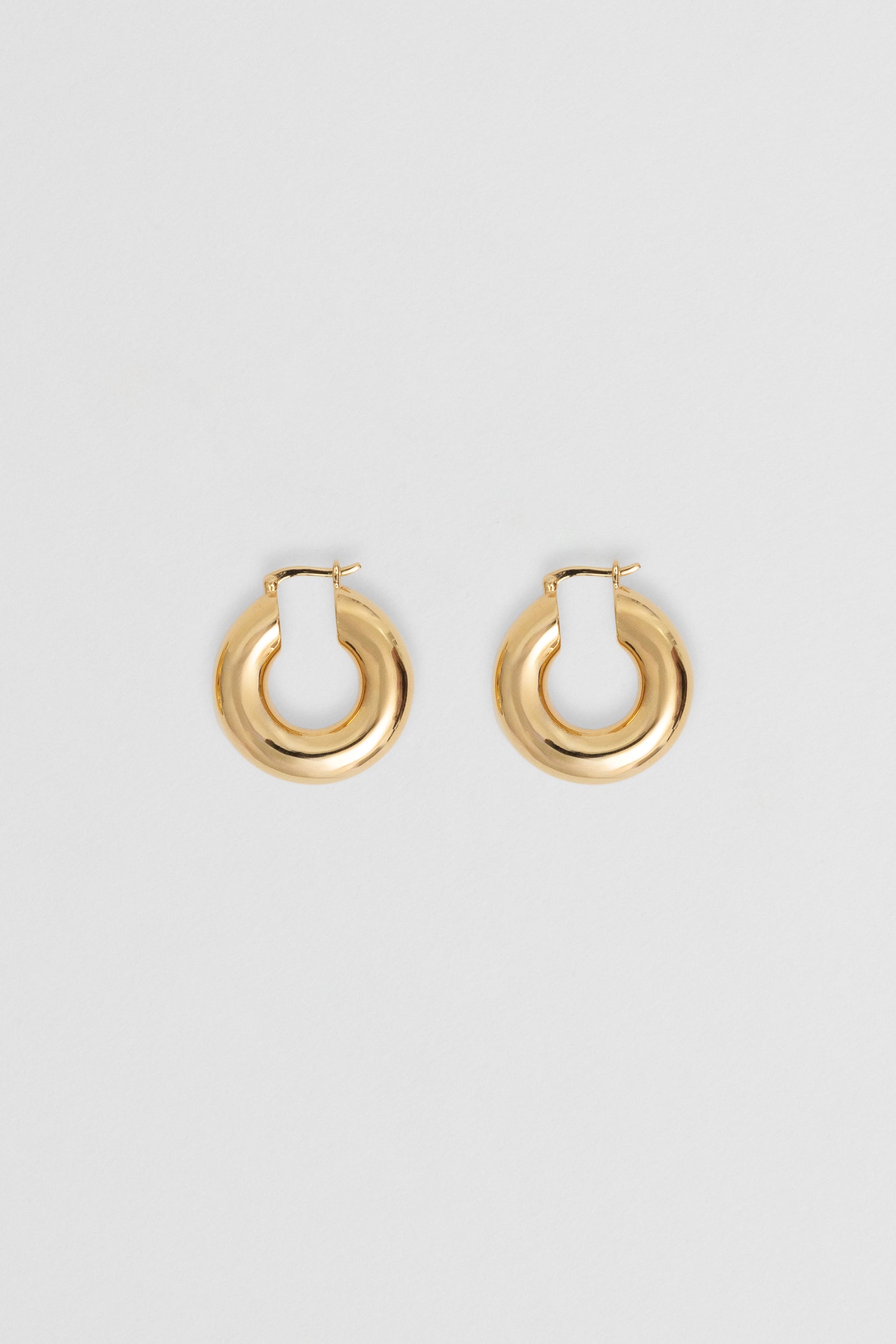 Everyday Tube Hoops - Gold