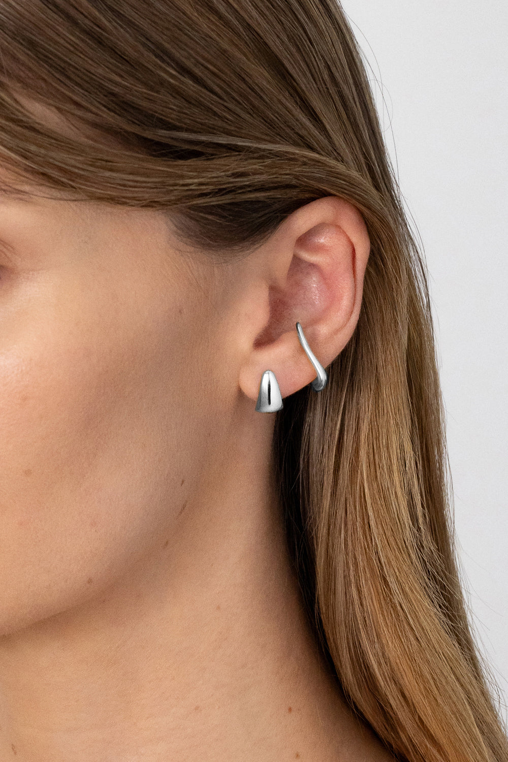 Rosco Earrings - Silver
