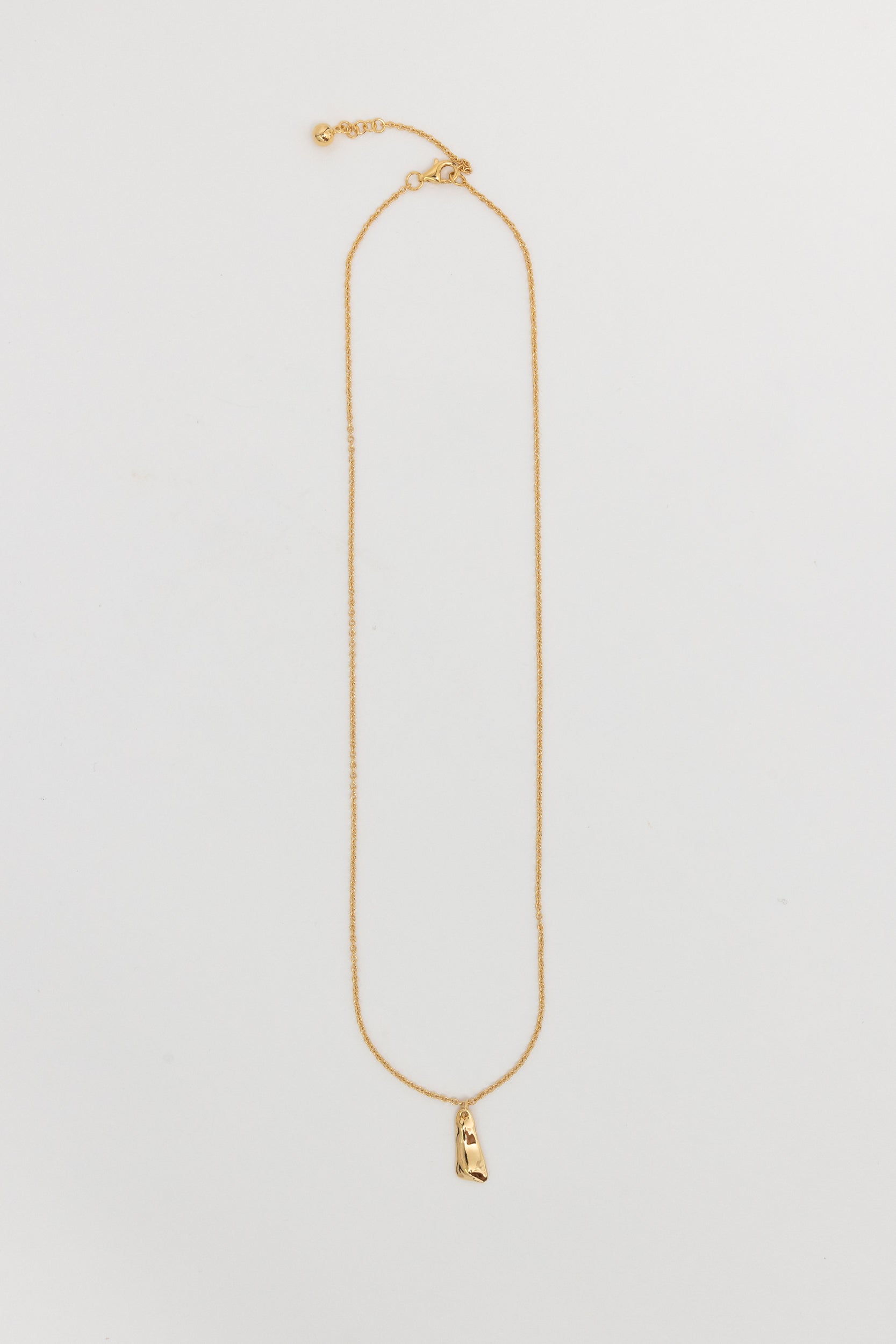 Solo Tag Pendant Necklace - Gold